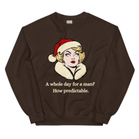 Image 1 of A Whole Day For a Man? - Stephanie’s Version | Feminist Christmas Jumpers 