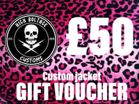 Custom jacket gift voucher £50.00