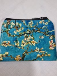 Image 1 of Zipped Purse - Almond Blossoms