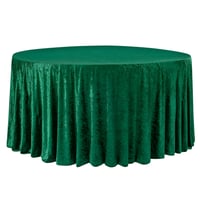 Emerald Green Velvet Tablecloth 