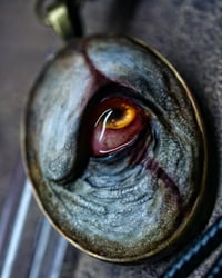 Image 18 of Pennywise Eye glow in the dark pendant OOAK