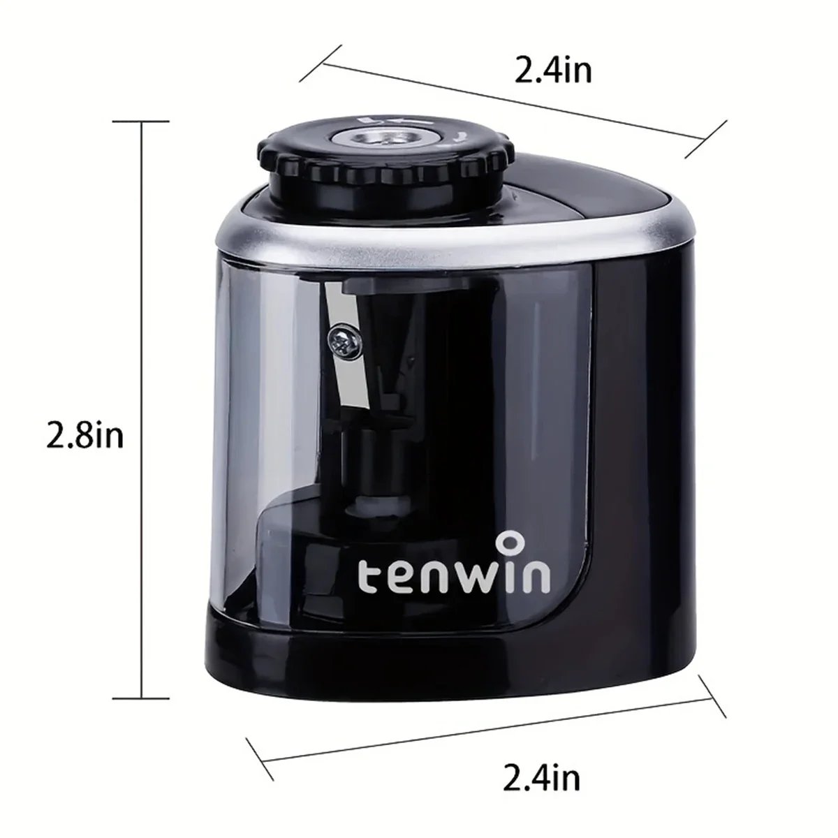 Image of Electric Sharpener Assembly Desktop Automatic Pencil Sharpener Suitable To Pencils (6-8mm) for Stude