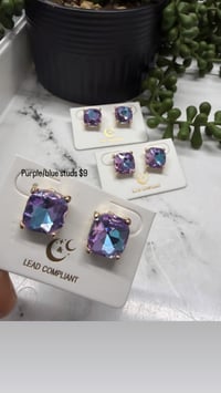Blue/purple studs 