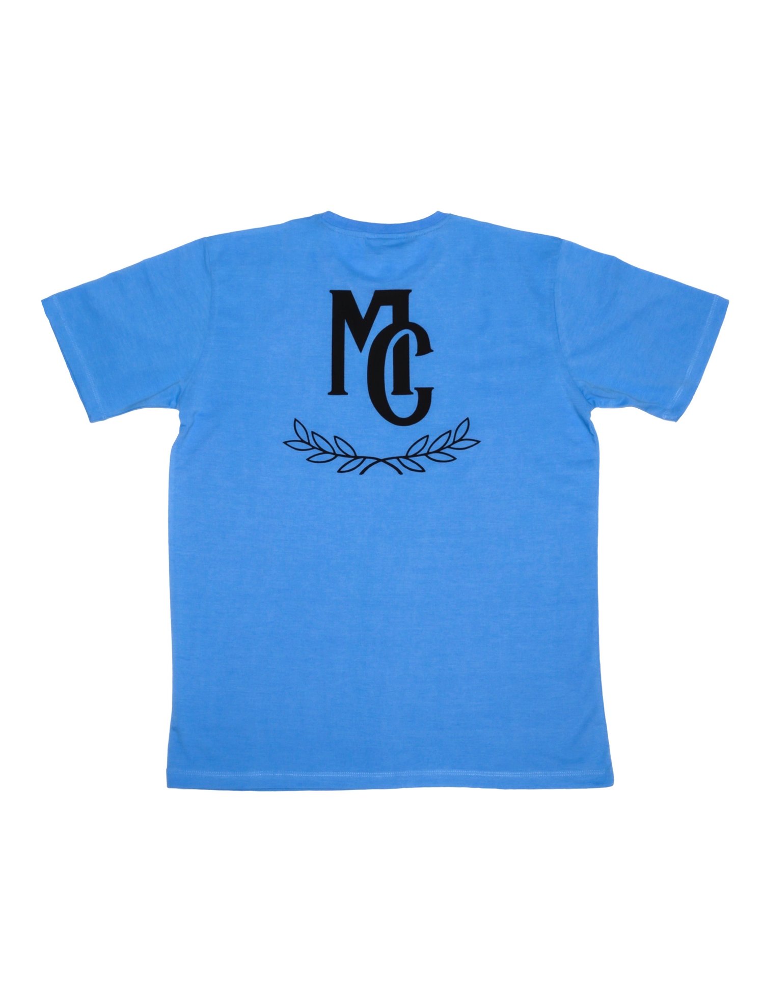 Image of “MC” Black On Baby Blue 