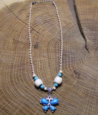 Image 2 of Turquenite butterfly necklace 
