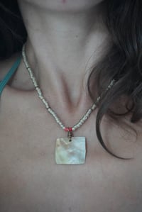 Image 4 of Coastal Current- Necklace (square shell)