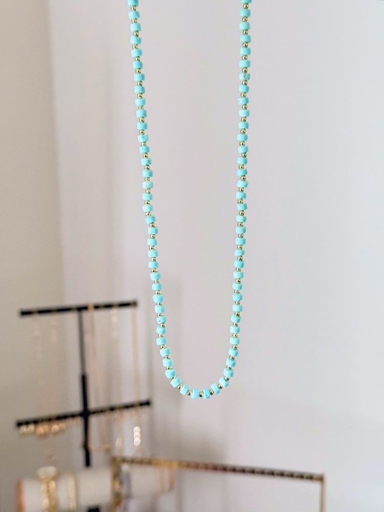 Image of Comes In Waves Beaded Layering Chain
