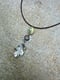 Image of Chamomile Flower Leaf Long Necklace (Mixed Metal)