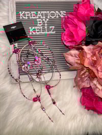 Image 2 of Pink Soothe & Shine LARGE HOOP