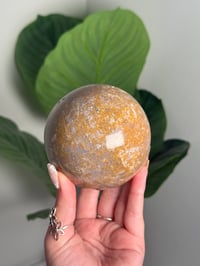 Image 1 of MOSSY SEA JASPER SPHERE -MADAGASCAR- C