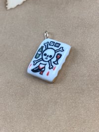 Image 3 of Mans Ruin pendants - gold and platinum lustre options 