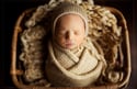 Fawn Newborn Bonnet Wrap & Layer Photography Prop Set