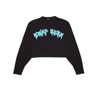 Gwap Sesh Blk Cropped Crew neck (LB)