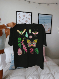 Image 3 of Libra Nature Chart Black T-shirt