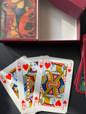 Coffret vintage Grimaud de 2 jeux de 54 cartes, dos tableau Paul Gauguin