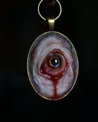 Image 14 of Color Shift Eye glow in the dark pendant OOAK