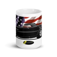 Image 5 of White glossy mug "Patriotic Roadster"