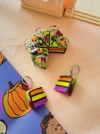 Image 1 of Spooky Halloween Cake Dangle Earrings