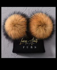 Image 5 of Fur “Beanie” skull cap (pre order)7-14 days to ship