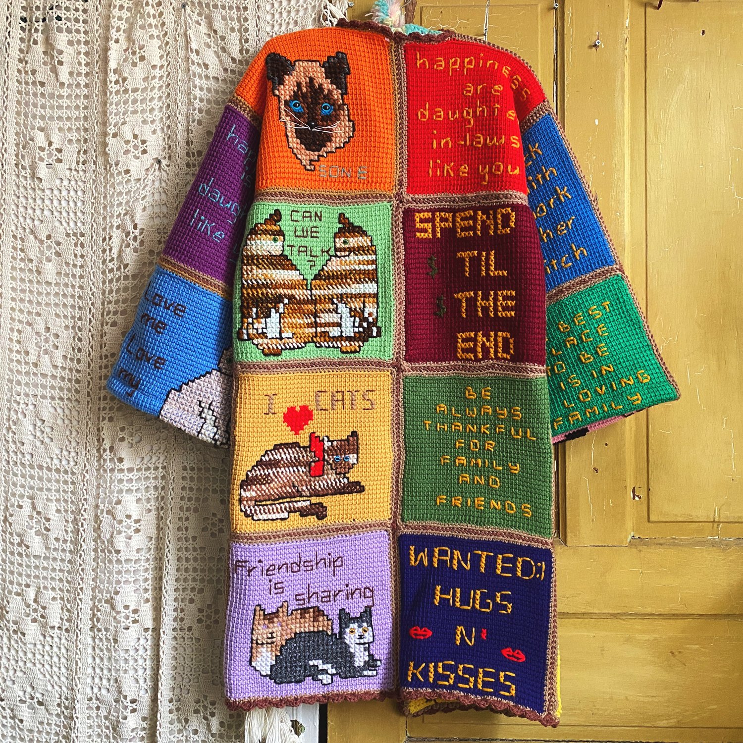 Image of Chihuahua Love Letter Granny Sweater