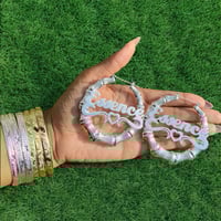 Round Custom Bamboo Earrings 