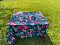 Image 2 of Tablecloth - SC Secret Garden (Navy)