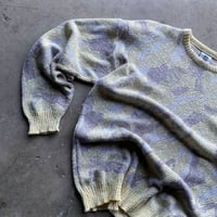Image 2 of 90's ABSTRACT CAMO KNIT