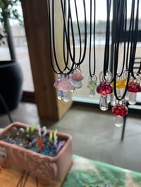 Image 3 of Mushroom Necklaces! UV Reactive!