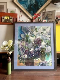 Image 1 of Lush Watercolour Floral on Paper