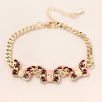 Image 1 of Red Butterfly Virgen Bracelet