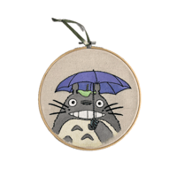 Image 1 of 8” totoro embroidery hoop