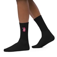 TheRealCueen of Christmas Logo Socks