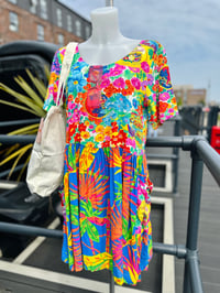 Image 1 of Tropical Floral Pocket Dress M-L
