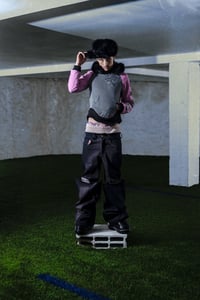 Image 3 of FUR HOODIE UNIVERSITÉ PINK/GREY