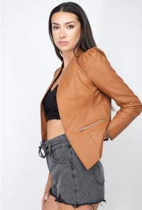 Image 5 of Alexa Faux Leather Jacket 