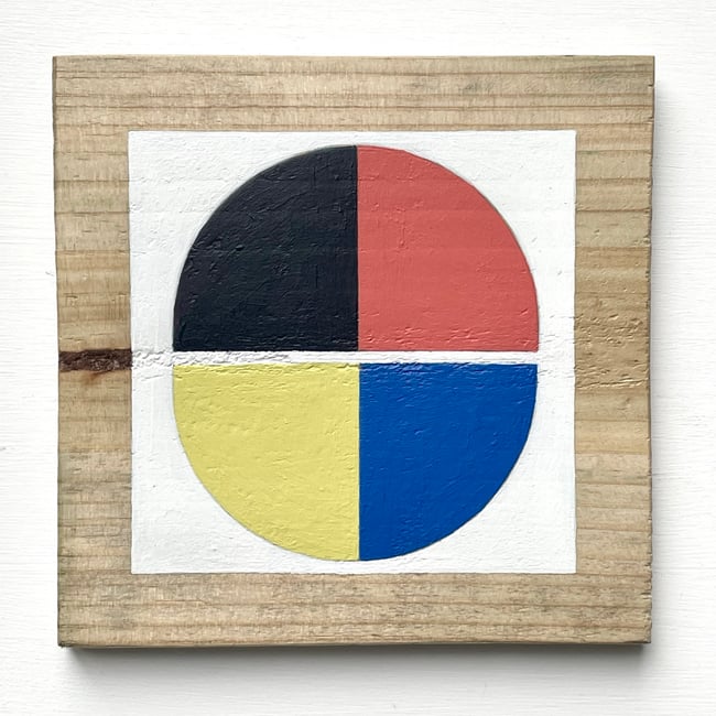 Small wood block 4 colour