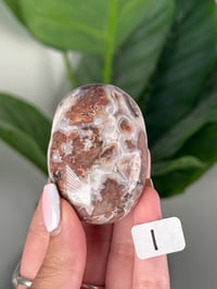 Image 9 of SANGRIA LACE AGATE PALM STONES LOT 1