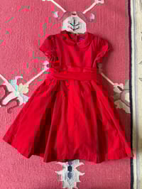 Image 2 of Ralph Lauren red corduroy dress