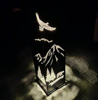 Image 1 of Garden Column - Mountain Scene/Bear Eagle