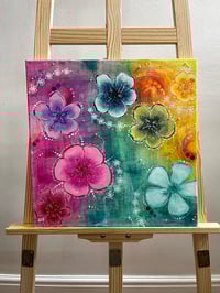 Image 1 of Hibiscus canvas painting 🌺