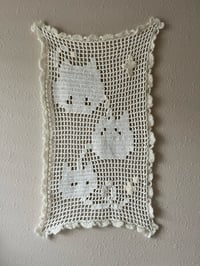 Image 1 of stringed cats tapestry