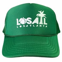 Image 3 of Peach Palm Trucker Hats (Multiple Colors)