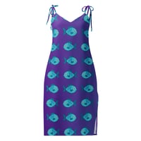 Image 2 of Blue Fish Tie-strap midi dress