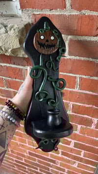 Image 3 of Pumpkin Head Candlestick Holder 