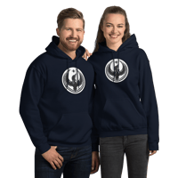 Image 4 of Unisex Gildan Hoodie - Rebel Loon White