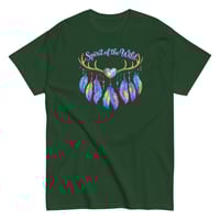 Image 9 of Spirit Of The Wild Western Antlers Feathers Boho Tee