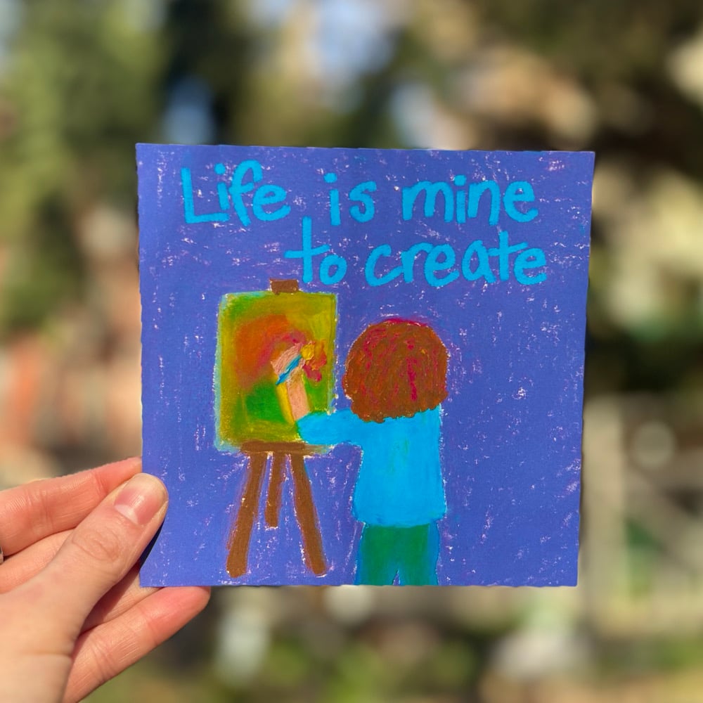 Image of life is mine 5x5 mini art print