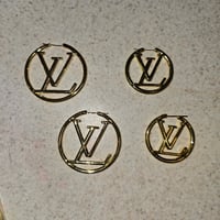 Image 10 of EXCLUSIVE GOLD HOOP EARRINGS