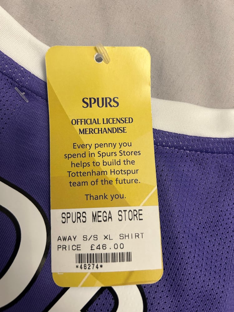 Image of NEW Tottenham Hotspur “MODRIĆ 14” 2011/12 Match Issued Away Shirt + PL patches (XL)