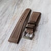 20mm Box Stitched Antique Brown